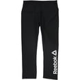 thumbnail image 4 of Pantalones atléticos de compresión Reebok Mujer Negro Mediano, 4 of 5