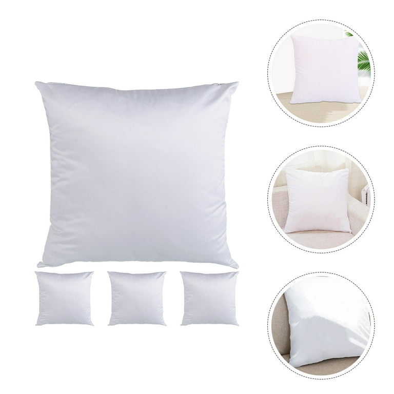 CALCA 10Pcs Plain White Sublimation Blank Pillow Case Covers Decorative  Pillowcase Cushion Cover with Concealed Zippers for Heat Press and DTF