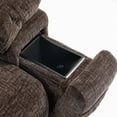 thumbnail image 5 of Power Lift Recliner Chair with Lumbar Pillow and Wireless Charger, SYNGAR Heat & Massage Function Recliner with USB Charging and Cup Holder, Dual Motors, Single Living Room Sofa, Brown, 5 of 13