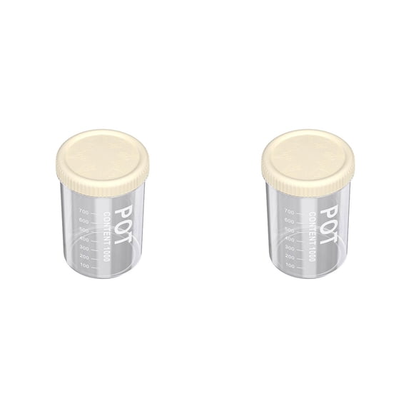 2pc Airtight Food Storage Containers with Lids, Round Kitchen Pantry Organization and Storage, Plastic Scale Food Canisters for Cereal, Flour, Sugar, Dry Food