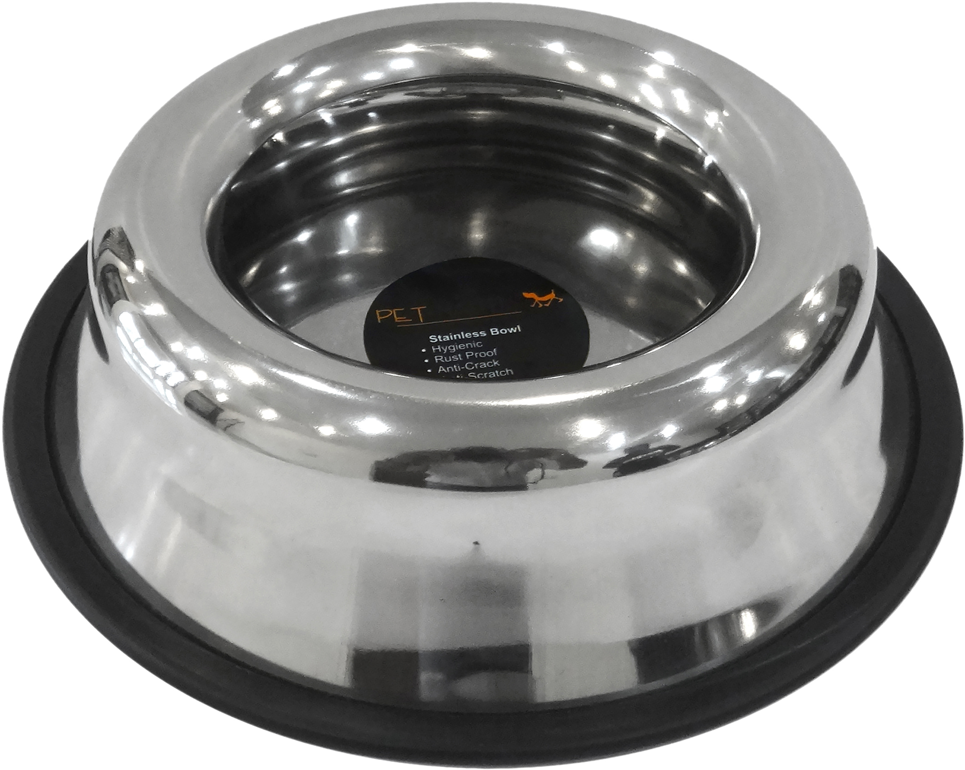 Pet Nautic SplashFree AntiSkid Dog Bowl 32OzStainless Steel