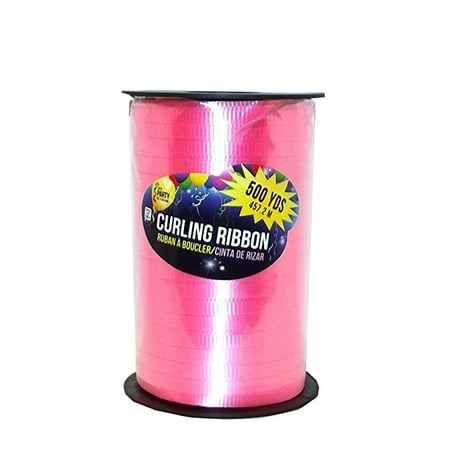 SKD Party By Forum Curling Gift Ribbon, 500 yard Spool (Azalea Hot