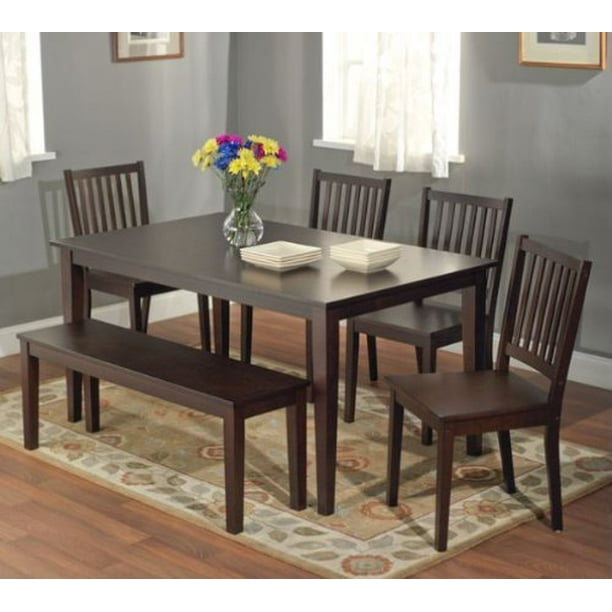 Havana Carson Large Dining Table Color Espresso Walmart Com Walmart Com
