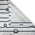 thumbnail image 6 of Ambesonne Navy Valance & Curtain, Sea Marine Nautical Knots, 55"x36", Navy Blue and White, 6 of 7