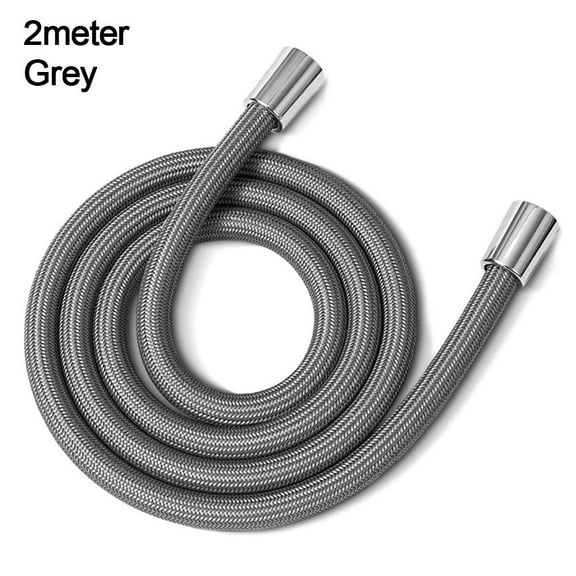 Bathroom Accessories Useful High Pressure GI/2 Flexible Bath Shower Nylon Pipe Shower Tube Handheld Shower Hose Anti Winding GREY 2METER
