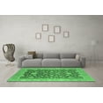 thumbnail image 3 of Ahgly Company Indoor Rectangle Oriental Emerald Green Industrial Area Rugs, 2' x 5', 3 of 4
