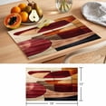 thumbnail image 6 of Red Boho Geometric Placemats Set of 12 Modern Abstract Art Place Mats Indoor Wipeable Table Mats Washable Cloth Dining Table Placemats for Kitchen Holiday Party Home Decor 13x19 Inch, 6 of 9