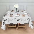 thumbnail image 3 of Cute Dogs Square Tablecloth,Waterproof Square Table Cover,Wipeable Spillproof Washable Table Cover for Home Kitchen Party Decor 42"X42"(107x107cm), 3 of 6