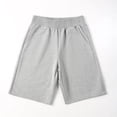 thumbnail image 5 of Zanarzt Running Shorts Boys' Cotton Shorts with Pockets for Kids Teens Sleep Casual Lounge Shorts for Kids Light Gray,10-11 Years, 5 of 5
