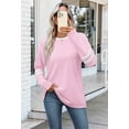 thumbnail image 5 of Ronuti Long Sleeve Shirts for Women Color Block Casual Tops Fall Outfits 2025 Basic Tees Trendy Clothes, 5 of 7