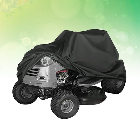 LABSERRON Lawn Mower Cover Waterproof Heavy Duty Grass Machine Cover Black 1Set Travel