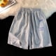 thumbnail image 2 of Pantalones cortos con estampado gráfico de letras divertidas para hombre 2023, pantalones cortos de estilo hip hop para uso diario, pantalones cortos casuales de verano Y2K para gimnasio y baloncesto, 2 of 5