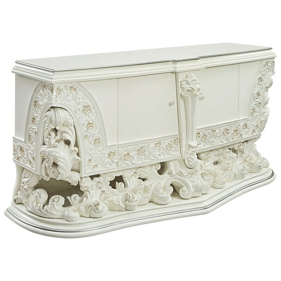 ACME Adara Server, Antique White Finish