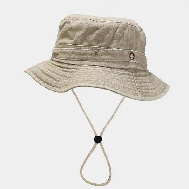Sun Hat Wide Brim Fishing Boonie Cap Safari Hat for Women Hiking - Grey -  C6180HWOW3X