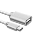 thumbnail image 3 of Cable OTG tipo C a adaptador de cable de conexión USB 2.0 (plateado), 3 of 5