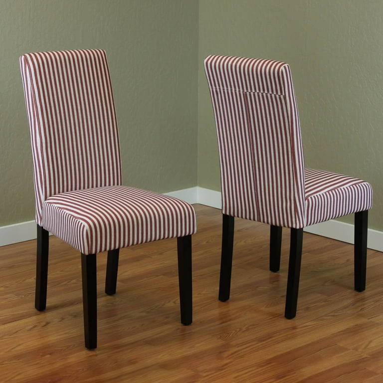 Grey striped 2024 dining chairs