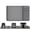 Gray, variant on 24x16" Silicone Heat Resistant Mat, Counter slip-resistant Protector for Air Fryer, Oven & Microwave, Black