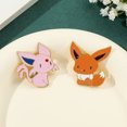 thumbnail image 2 of Pin de esmalte de Pokémon de Anime, broche de insignia de Metal, broche de solapa de ropa, accesorios de joyería, figura de dibujos animados, Espeon Flareon Eevee, mochila, 2 of 5