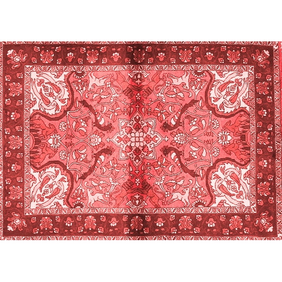 Ahgly Company Indoor Rectangle Persian Red Traditional Area Rugs, 8' x 10'