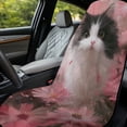 thumbnail image 3 of Xixirimido Car Towel Seat Covers Multifunctional Towel for Gym Outdoor Sport, Picnic, Beach, Pet Travel, Non-Slip Washable Car Seat Protector, Cat Pink Daisy, 2Pack, 3 of 8