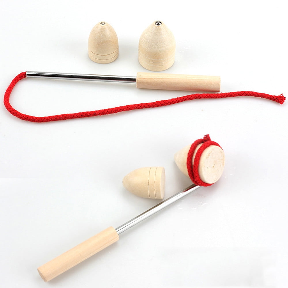 1 Set Wooden Gyro Spinning Top Gyroscope Peg-Top Chinese Classic Kids ToyYJUS 