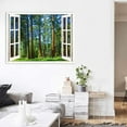thumbnail image 3 of IDEA4WALL Wall Murals for Bedroom Fake Window View Forest Removable Wallpaper Peel and Stick Wall Stickers - 24x32 inches, 3 of 4