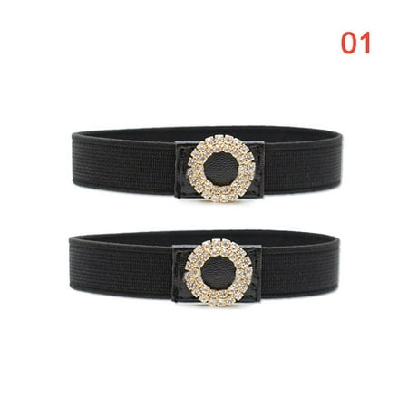 

Women Shoes Band Accessories Elastic Band High Heels Holding Rhinestone Metal Buckles Bundle Shoelace Ankle Shoe Belt 1