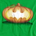 thumbnail image 2 of Batman Bat Pumpkin Logo Women's T Shirt, Kelly Green, 2X-Large, 2 of 6
