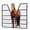 52" W x 42" H, variant on Horse Stall Gate equipped with Heavy-Duty Thick Steel Frame, Horse Stall Guard built with Yoke Design, Horse Stall Door built with 48" L x 24" H, Fits Standard Barn Doorways​