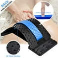 thumbnail image 2 of Back Stretcher for Lower Back Pain Relief, 4 Level Adjustable Lumbar Back Cracker Board, Back Cracking Device, Back Massager for Scoliosis, Spine Decompression(Green), 2 of 6