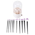 thumbnail image 2 of 10pcs Makeup Brush Set with Holder, Soft Cosmetic Brushes Powder Concealers Eye Shadow Blush Highlight Brushes  for Home for Beginners, 2 of 7