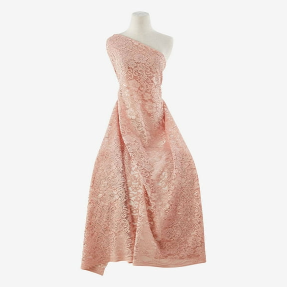 Zelouf Beatrice Floral Lace  , Sewing, DIY, Crafts Fabric by the Yard, Apricot Allure, 3 Yard