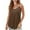 Brown, variant on Women’s Casual Spaghetti Strap Tank Top Sleeveless Loose Fit Camisole for Summer Daily Wear