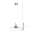 thumbnail image 3 of Nuvo 60-5509 - Vintage - 1 Light Pendant w/Matching Shade  - Vintage Lamp Included, 3 of 9