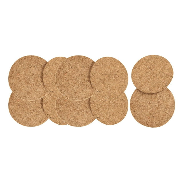 koolsoo 10 Pcs Tapis de Coco Épaissi pour Animaux de Compagnie Paillis de Coco 20cm Dia