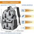 thumbnail image 3 of Labrador Retriever and Dog Paw Print 17" School Backpacks for Teens,Waterproof Oxford Fabric,S-Shape Padded Straps for School,Travel,Hiking,Camping, 3 of 6