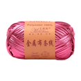 thumbnail image 1 of Hilo metálico brillante de 40 m para decoración del hogar, principiantes, bricolaje, tela elástica suave de 100 g Rosa rosa, 1 of 9