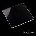 thumbnail image 2 of Transparent Acrylic Clay Mud Pressing Board Square Pressing Plate Strip Pressing Plate Rubbing Strip 100x100x3mm, 2 of 11