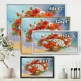 thumbnail image 4 of Designart 'Still Life Bouquet Of Daisies and Poppies' Traditional Framed Canvas Wall Art Print, 4 of 5