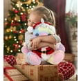 thumbnail image 2 of DolliBu Santa Sitting Rainbow Unicorn Stuffed Animal Plush Toy - Super Soft Dress Up with Red Santa Claus Outfit, Cute Unicorn Gift Perfect Holiday Christmas Gift - 10 Inches, 2 of 6