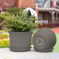 thumbnail image 3 of Fareti Home Plant Pots Indoor with Drainage Holes, Thickened Modern Planters for Indoor Plants, Room Office Decor, 15*15*11cm, 3 of 6