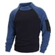 thumbnail image 4 of pstuiky camisetas de manga larga para hombre, Blusa informal de manga larga con cuello alto y cremallera cálida de polar de color liso para hombre top de hombre m, 4 of 9