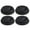 Black, variant on Raindrops 4pcs Silicone Coffee Mug Lids Reusable Travel Cup Covers Coffee Cup Lid Black