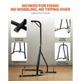 thumbnail image 4 of Heavy Duty Steel Freestanding Punching Bag Stand with Adjustable Height, Boxing Fitness Training Equipment for Home Gym, 4 of 11