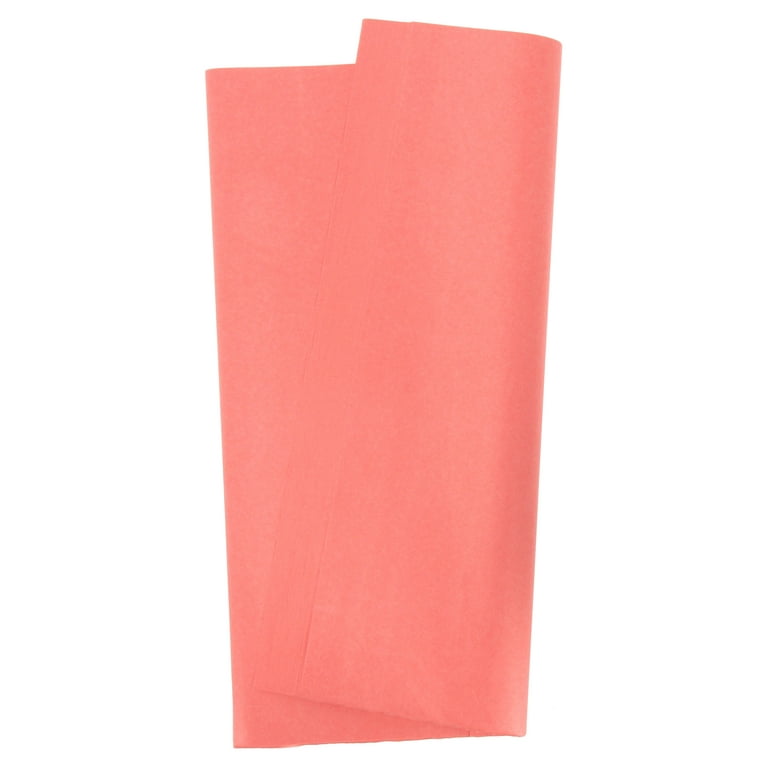 Coral Pink Tissue Paper, 15 inchx20 inch, 100 ct