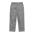 thumbnail image 4 of LEKWK Boys Uniform Pants Chino Pants Pull-On Elastic Waist Straight Leg Trousers with Pockets Kids Twill Pants 5-15Y Back to School Clothes, 4 of 9