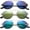 3 Pack Blue, Yellow & Green, variant on 3 Pack Metal Round Frame Fashion Sunglasses for Men for Women, Flash Mirror
