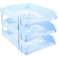 thumbnail image 1 of Paper Letter Tray Desk Organizer 3-tier Document Letter Tray Office File Paper Tray Vertical File Sorter, 1 of 9