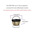 thumbnail image 3 of NRP 12-14cup Permanent Coffee Filter Screen Bottom Basket Replacement for Filter Coffeemaker with Large Brew Section, 3 of 9