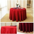 thumbnail image 3 of Grofry Tablecloths Machine Washable Neat Edges Round Spillproof Polyester Fabric Table Cover for Home Pink, 3 of 8
